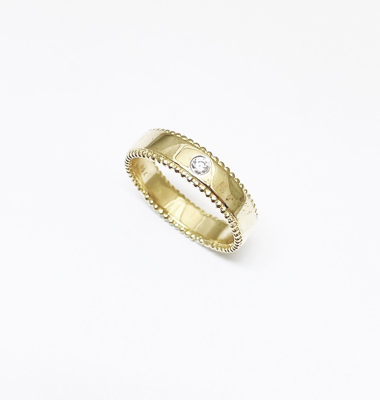 Flair Diamond Accent Wedding Band - Image 2